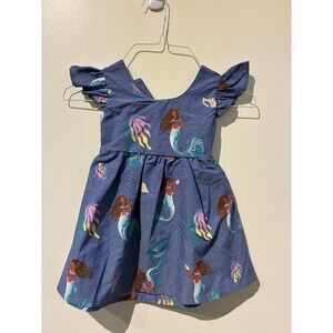 NWT Disney The Little Mermaid‎ Short-Sleeve Blue Mermaid Dress - 2T